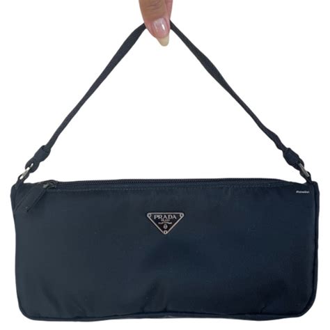 prada mv633|Prada Black Tessuto Sport Nylon MV633 Bag .